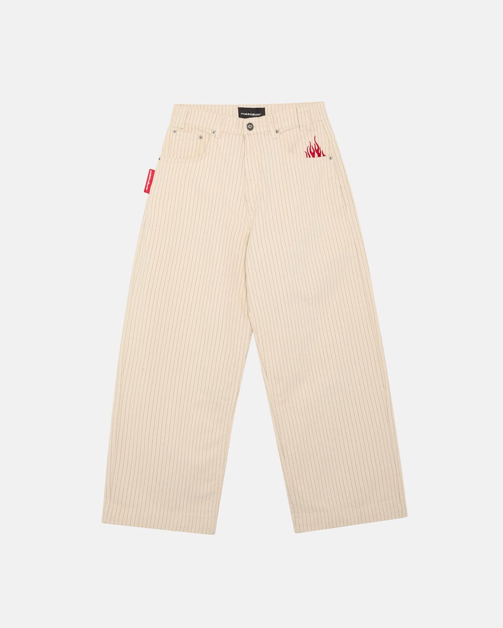 PANTALONES BLANCOS STRIPE FADE