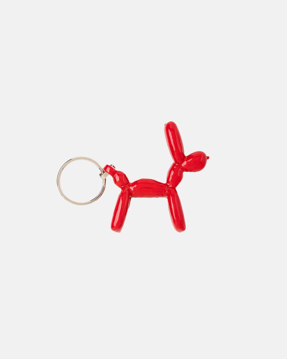 LLAVERO DE PERRO DE GOMA ROJO