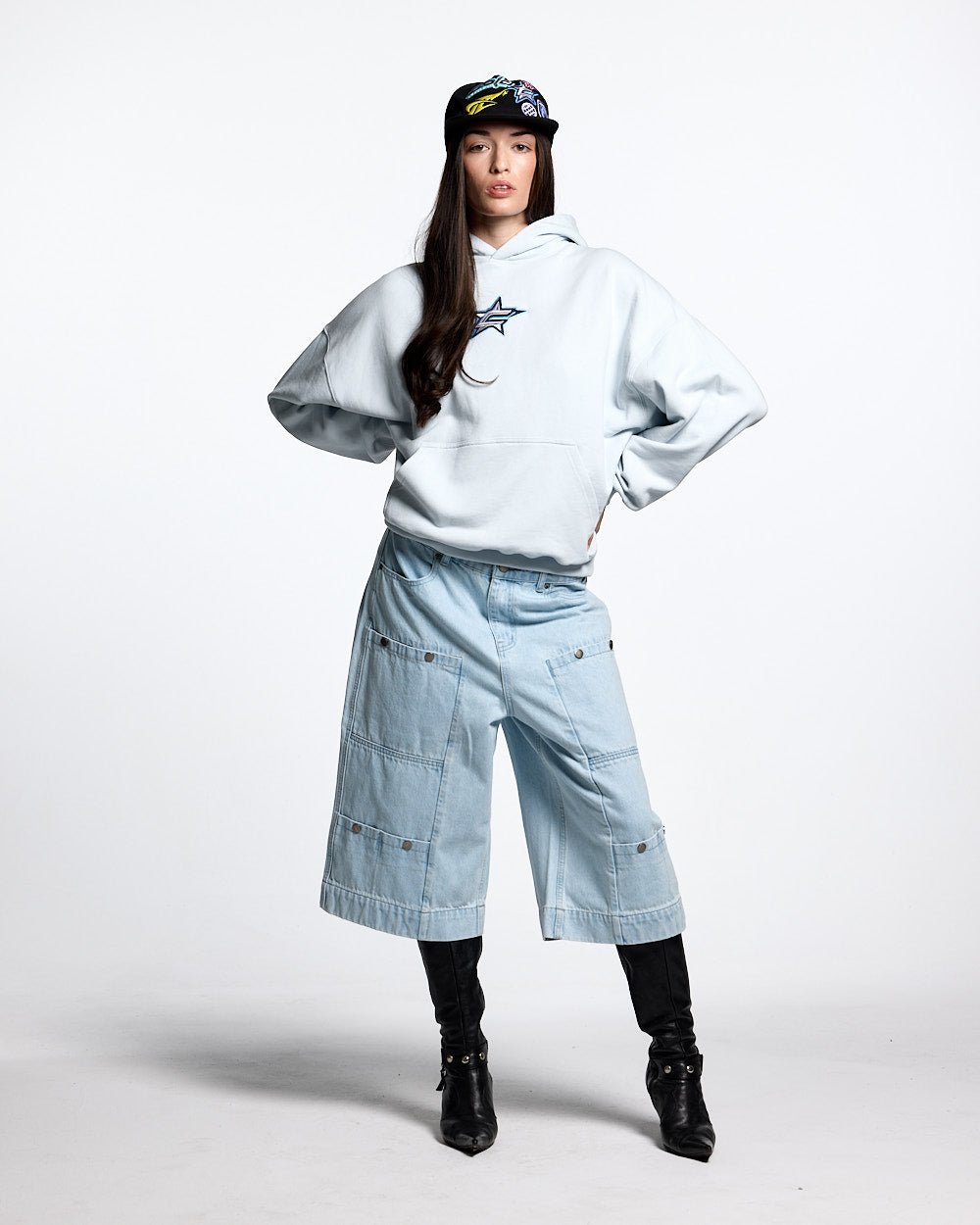 V2 SHORTS DENIM CLARO
