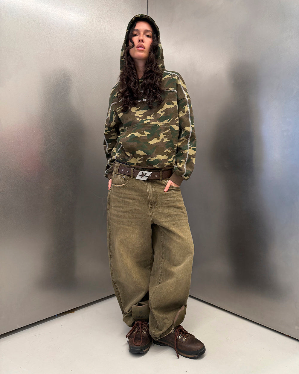 CHAMARRA ROLLER CAMO VERDE