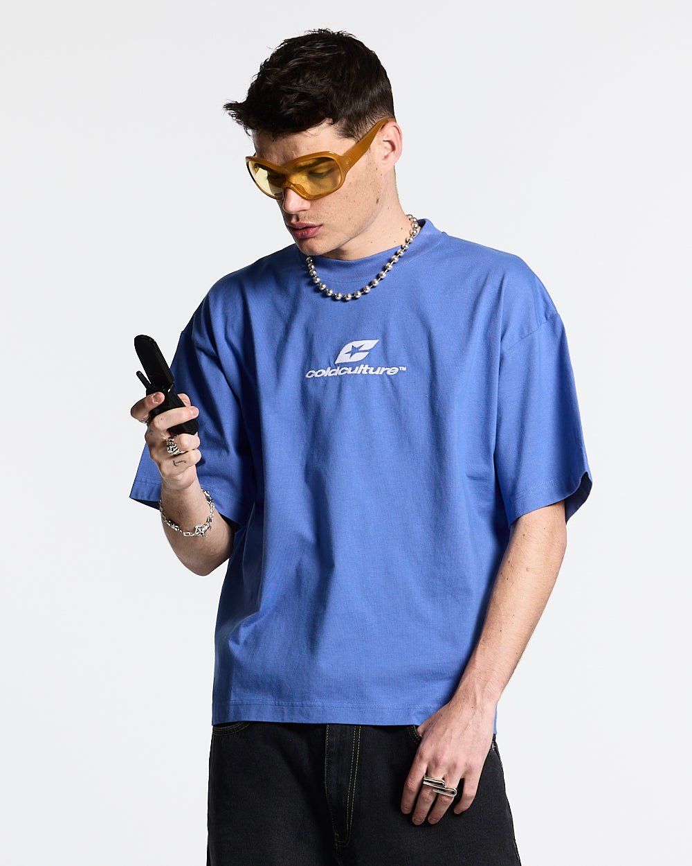 CAMISETA CURVADA AMPARO AZUL