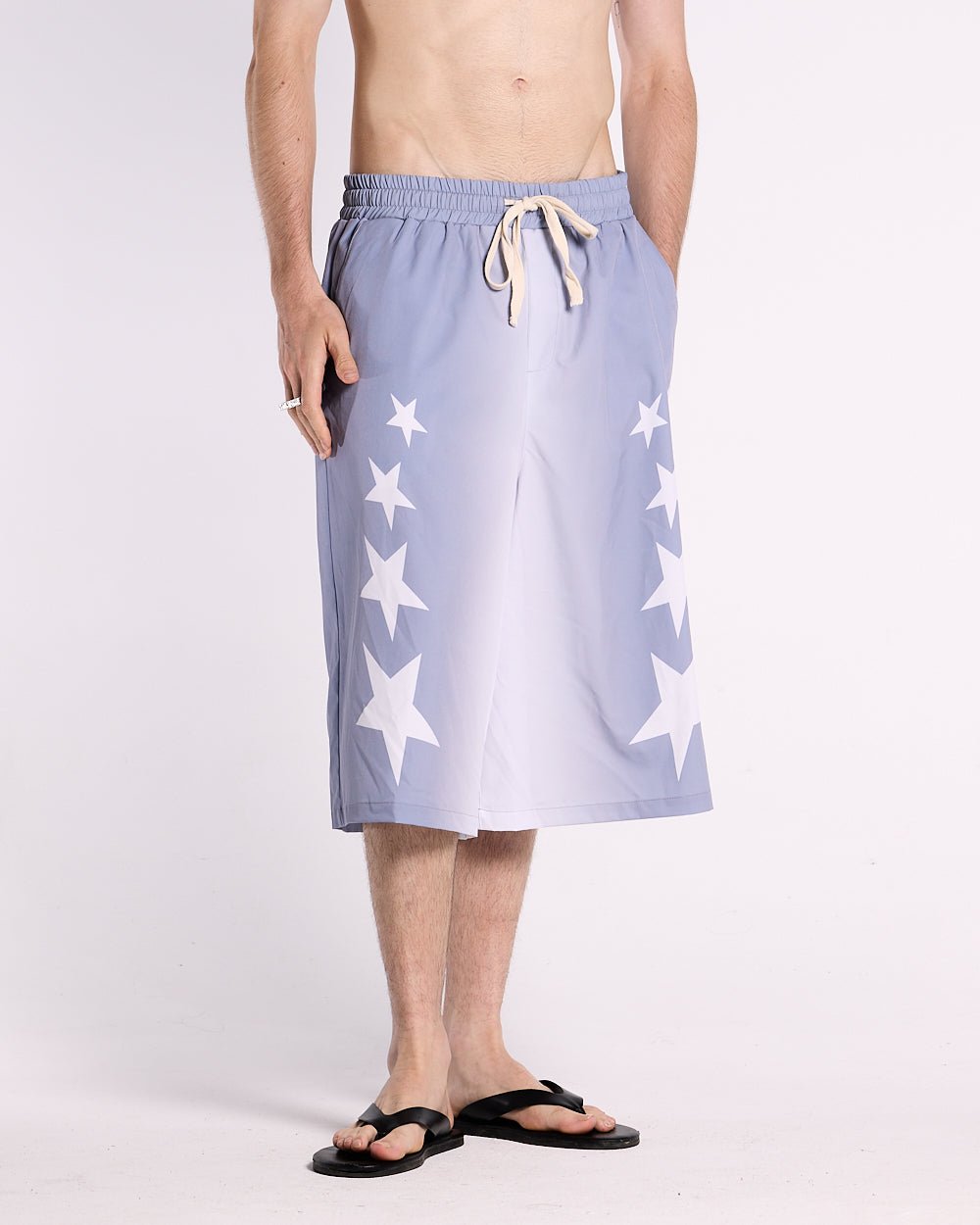 BAÑADOR DE TALLA ANCHA ESTRELLAS LILA
