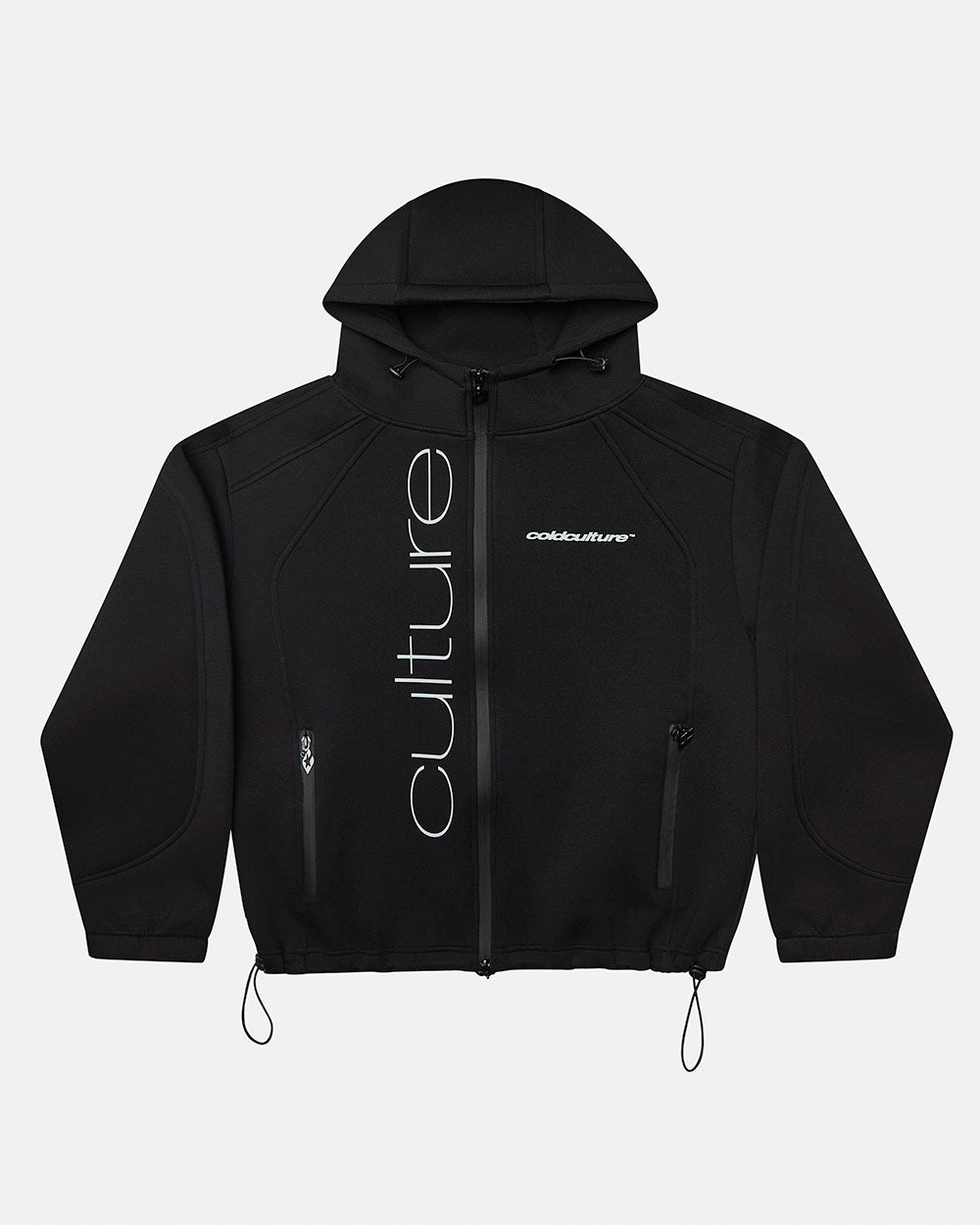 SCUBA ZIP HOODIE GRIS Y NEGRO