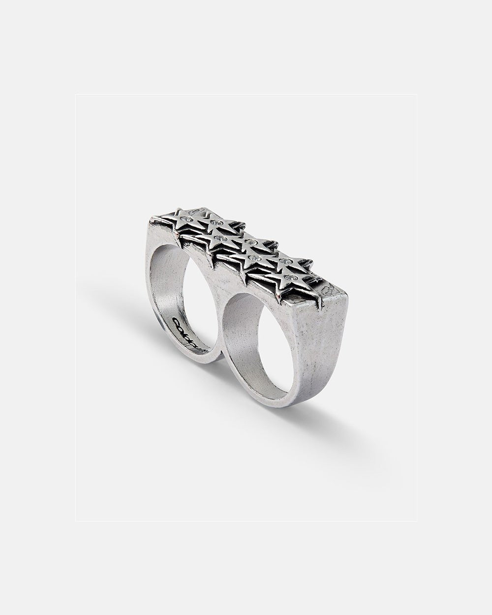 ANILLOS DOBLES BRILLANTES CON ESTRELLAS