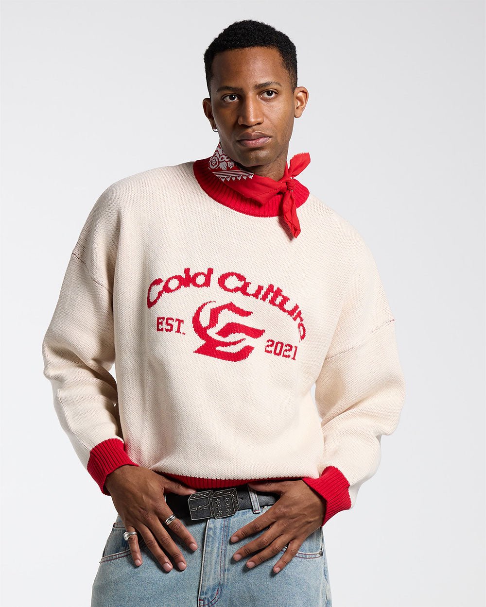 ACADEMY KNIT ACID WHITE