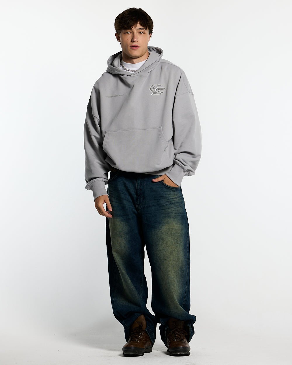 HOODIE HYPERCHROME PERLA GRIS