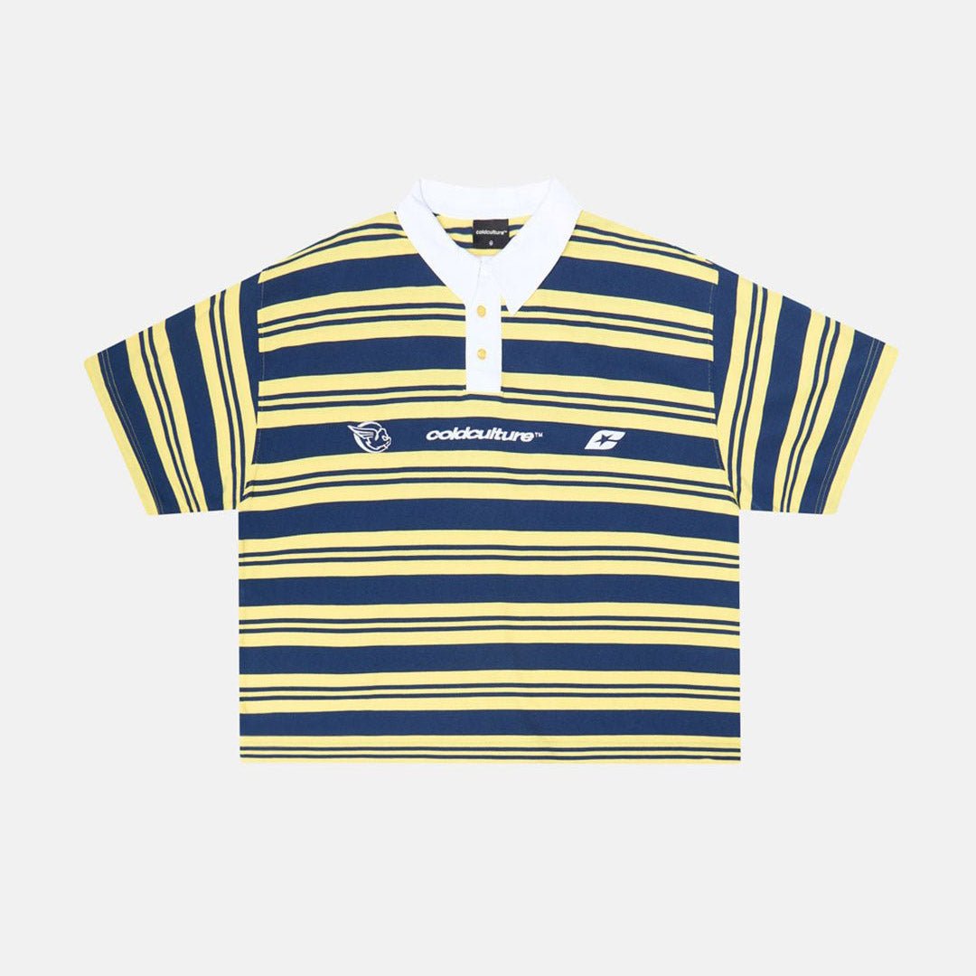 POLERA AEROSTRIPES AMARILLO/AZUL