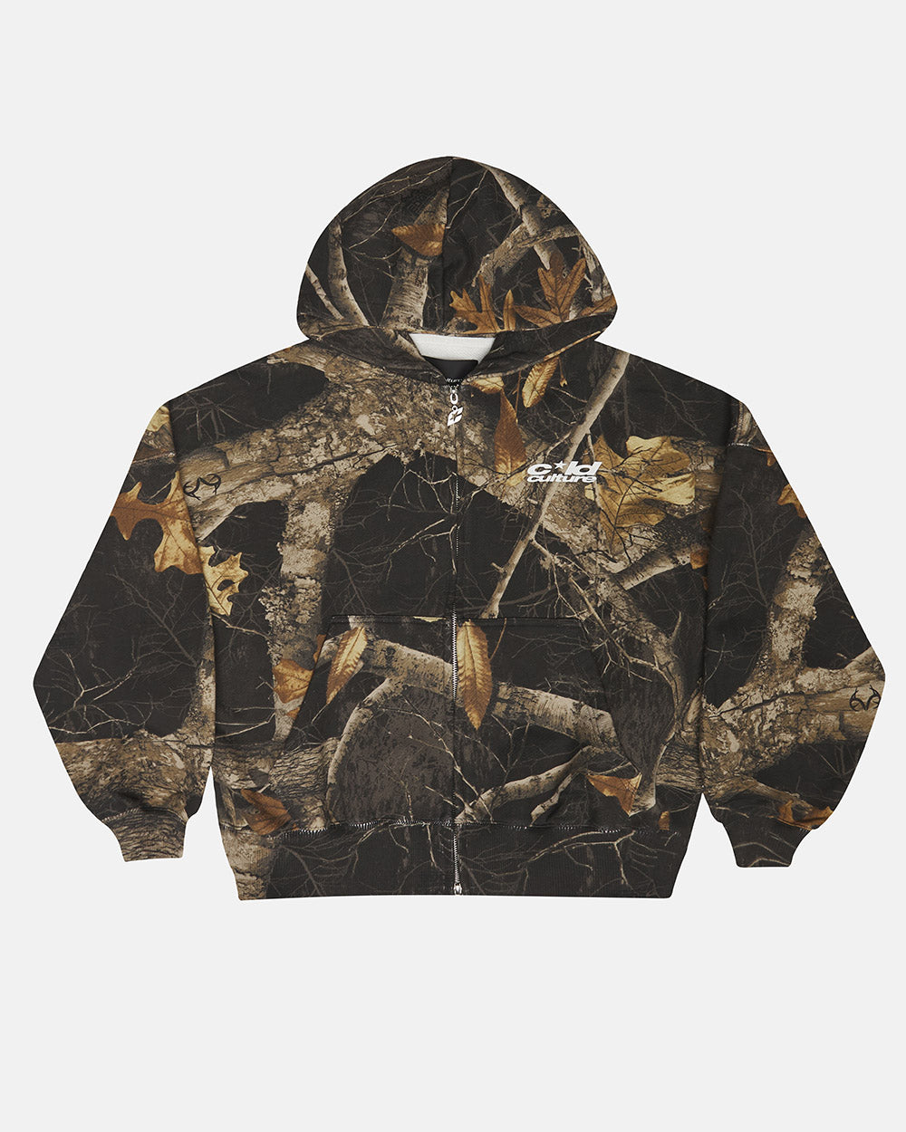 CHAMARRA CON CUELLO ZIP REALTREE NEGRO