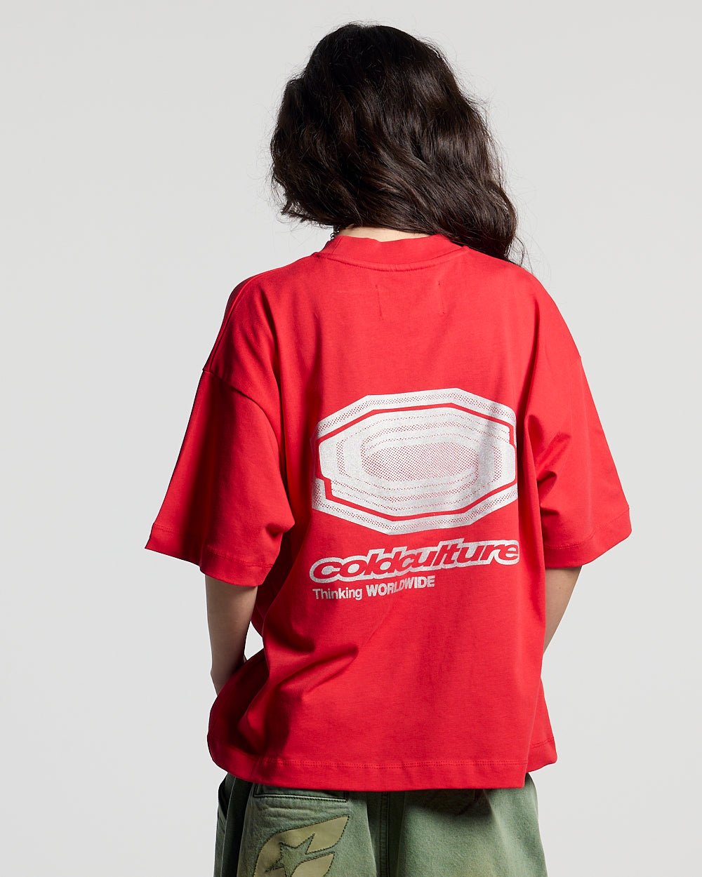 GLITTER TEE ROJO