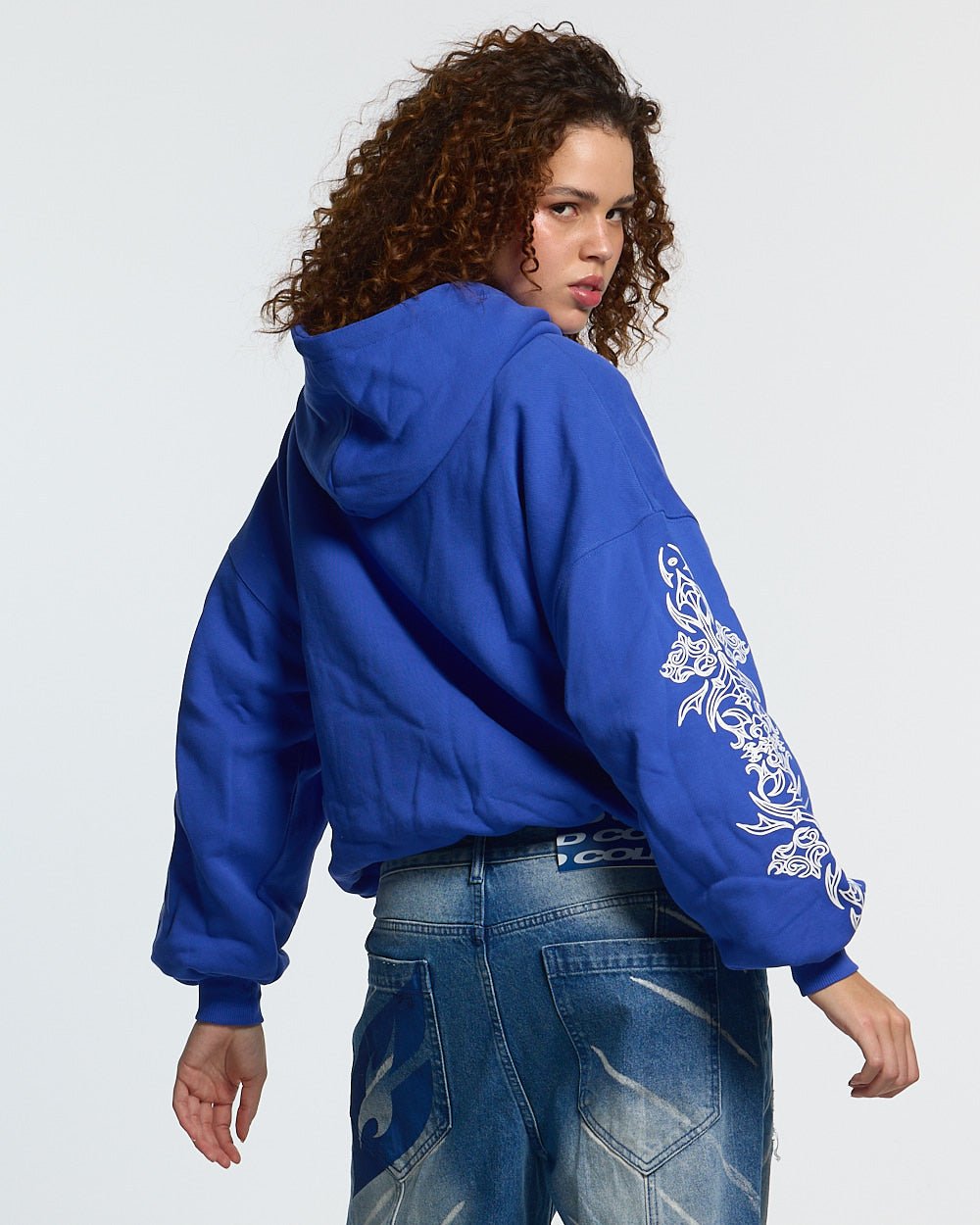 HOODIE TRIBAL AZUL