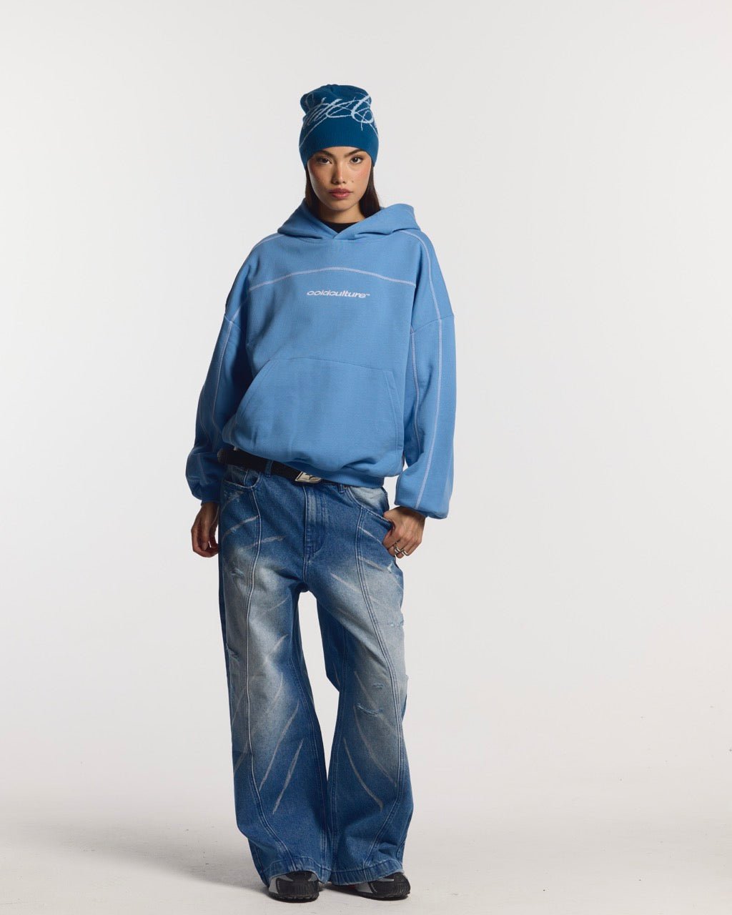 HOODIE ROLLER AZUL