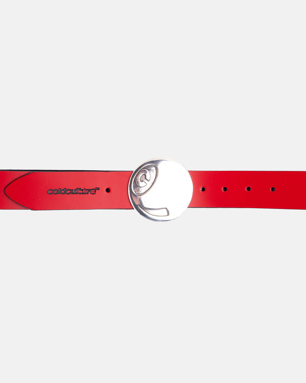 CINTURÓN DE CUERO PARA BILLAR ROJO