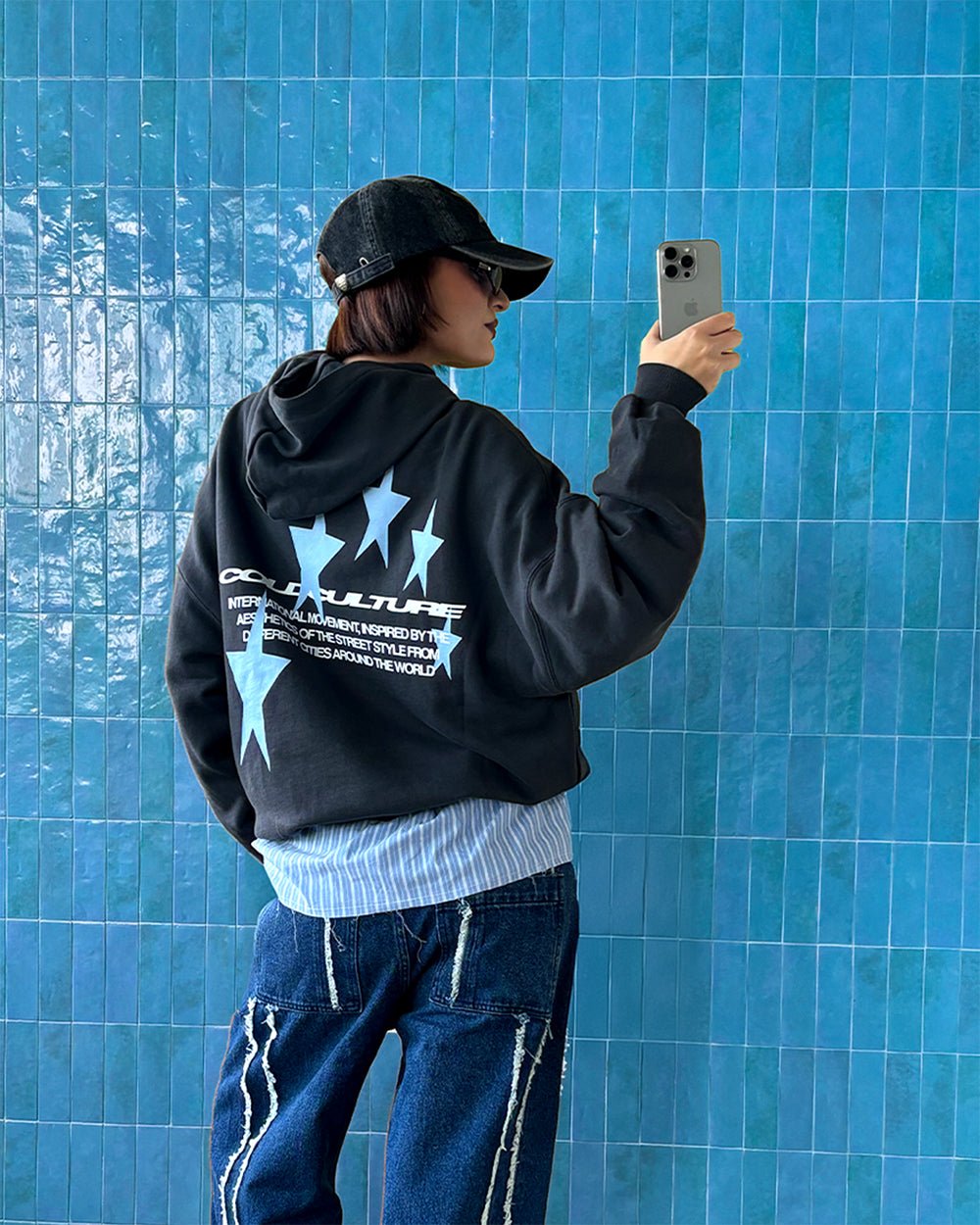 COSMOS ARC HOODIE INDIA INK