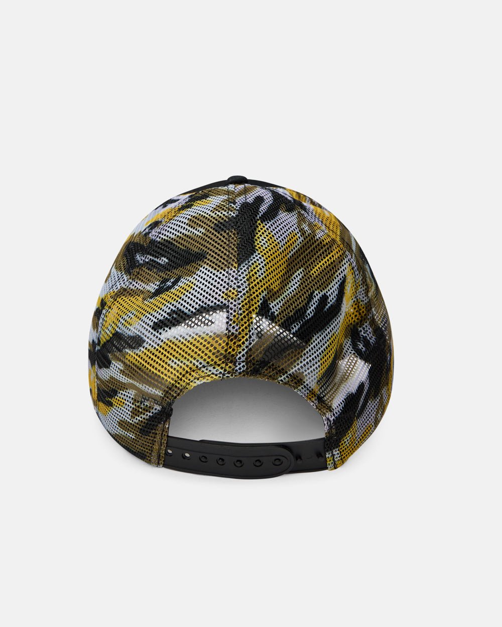 GORRA CAMO NEGRO Y AMARILLO