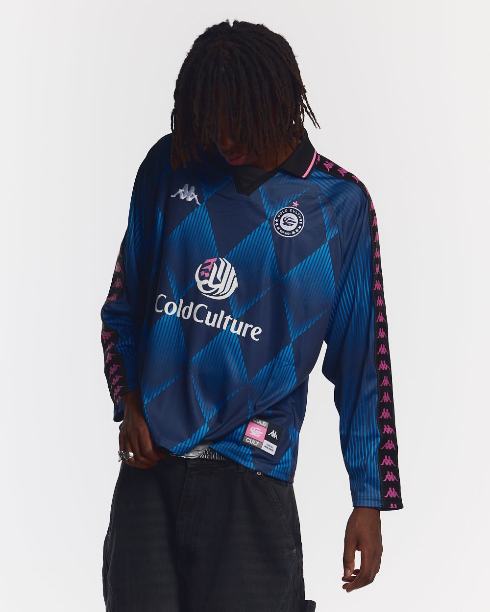 KAPPA X COLD CULTURE CAMISETA MANGA LARGA AZUL