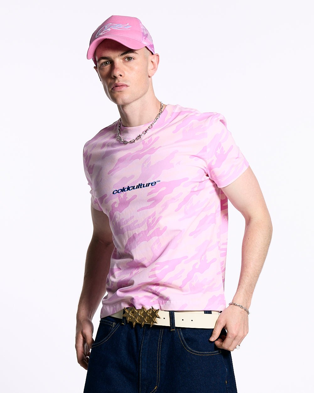 CAMO TEE ROSA