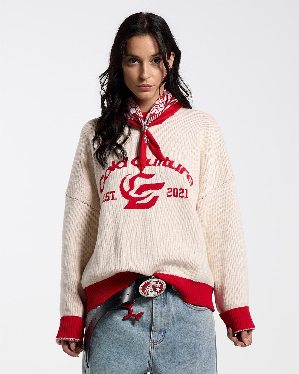 ACADEMY KNIT ACID WHITE