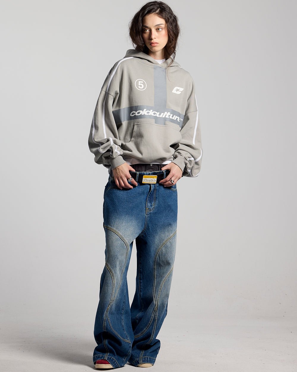 HIT THE TARGET HOODIE GRIS