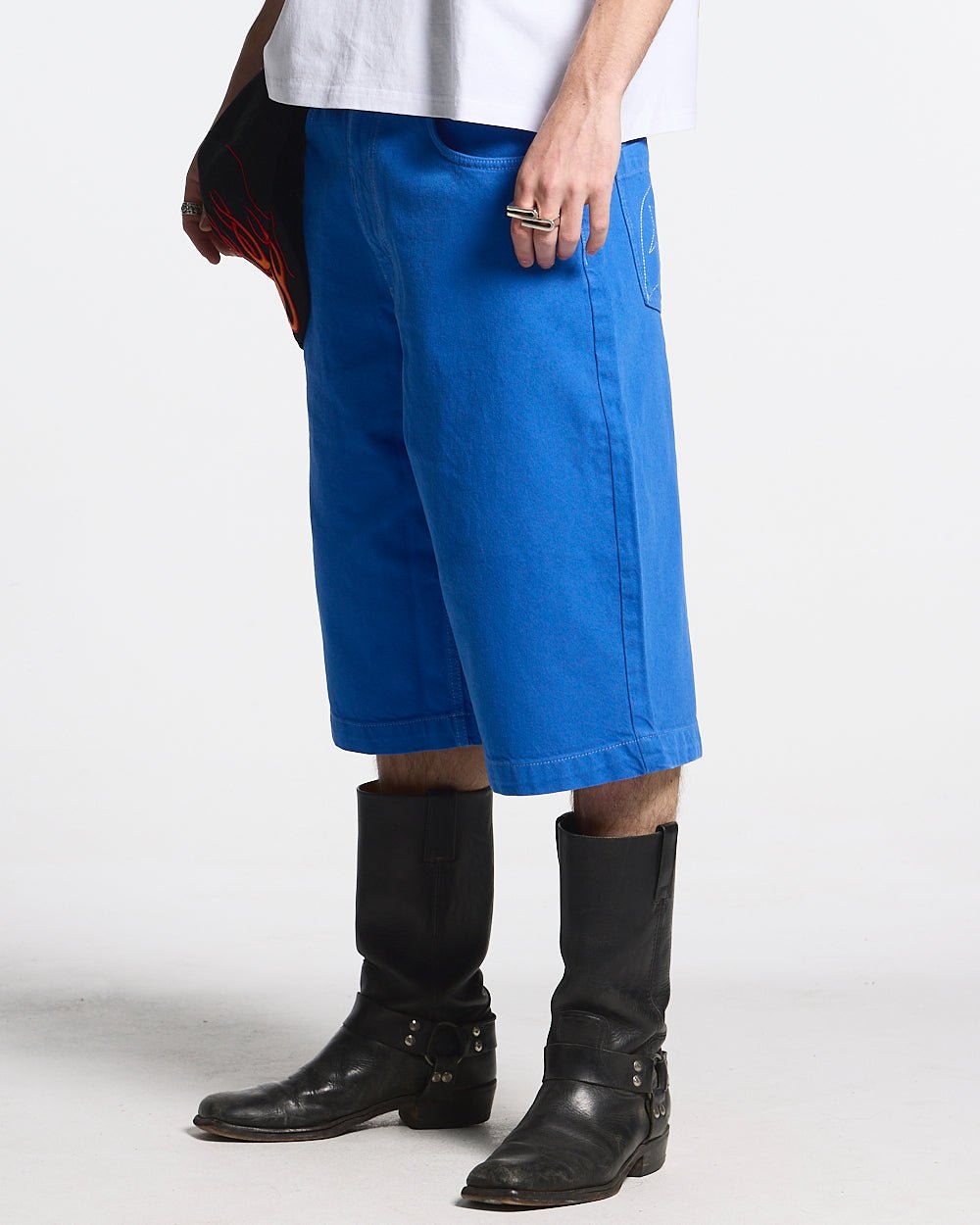 JORTS DE COSTURA AZUL VERDADERO