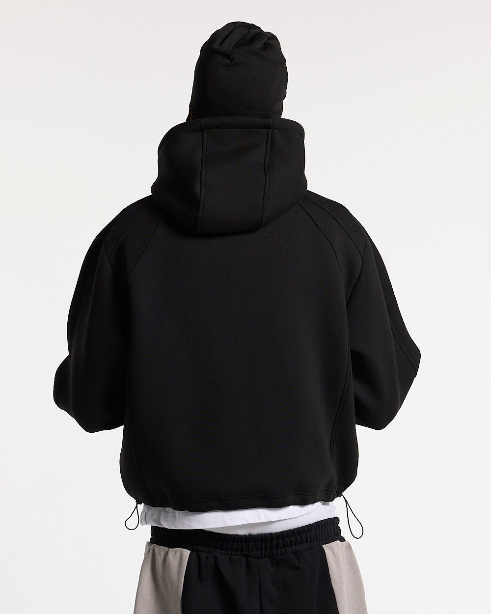 SCUBA ZIP HOODIE GRIS Y NEGRO