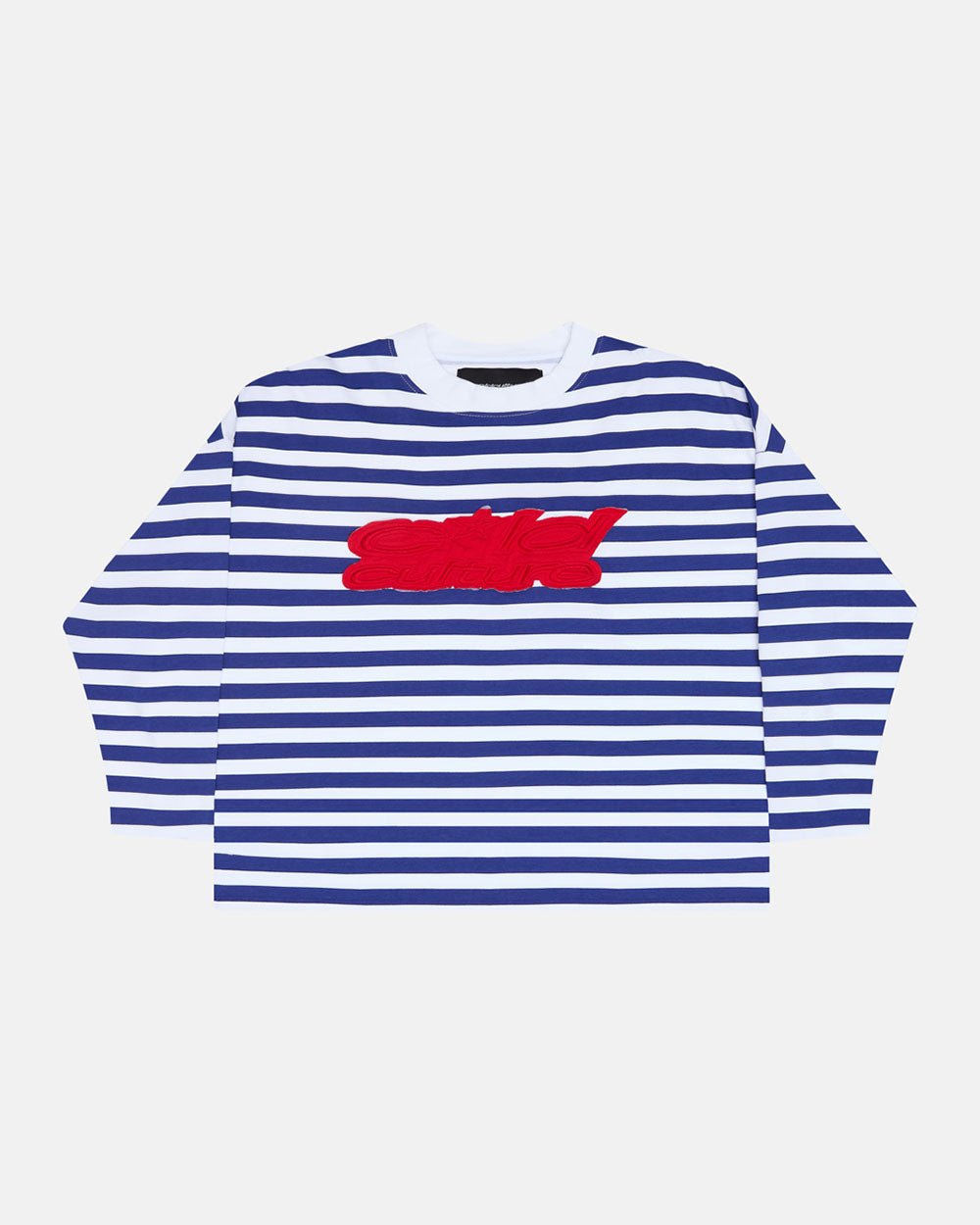PARDON ME CAMISETA LARGA BLANCO Y AZUL MARINO