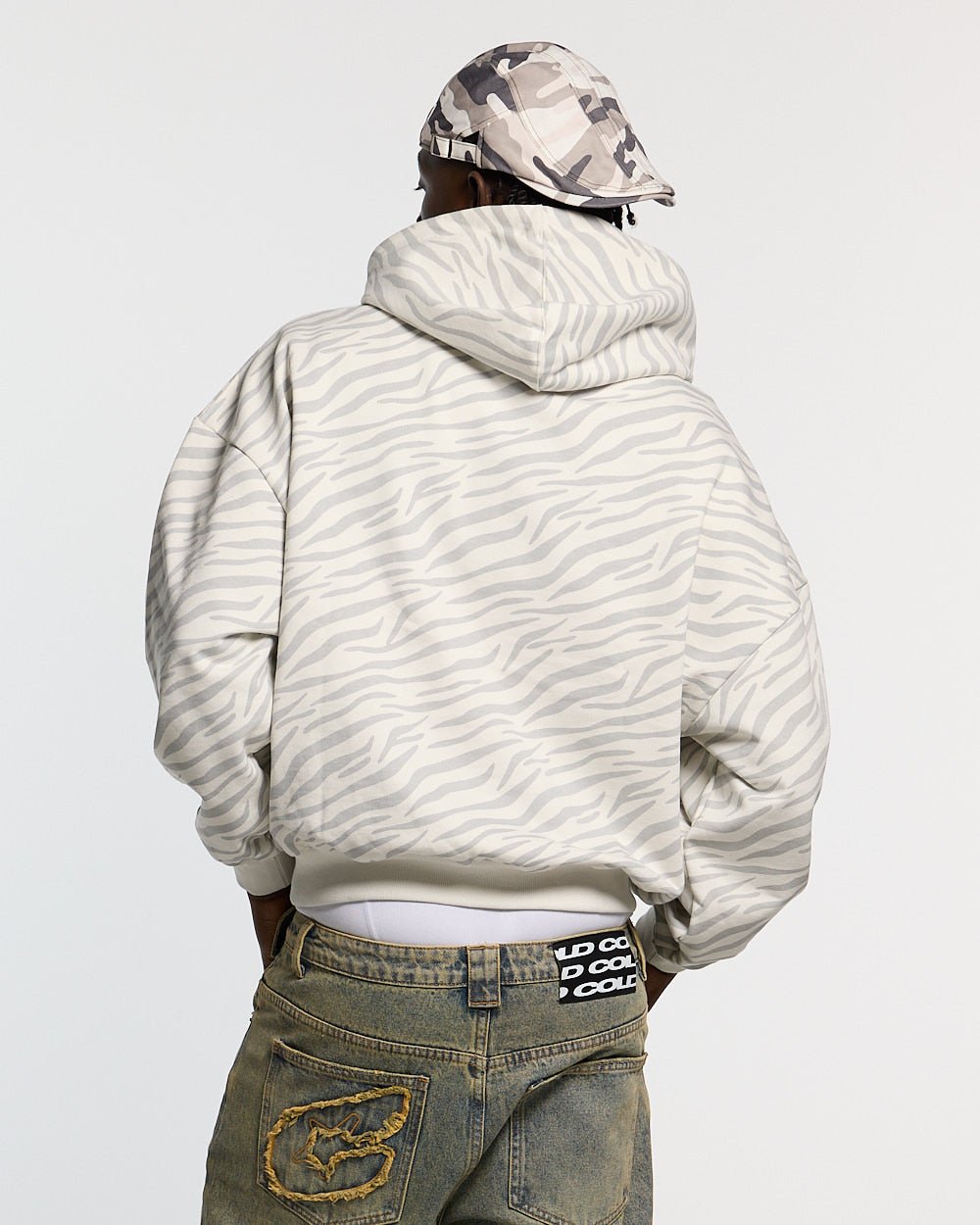 HOODIE ZEBRA BLANCO