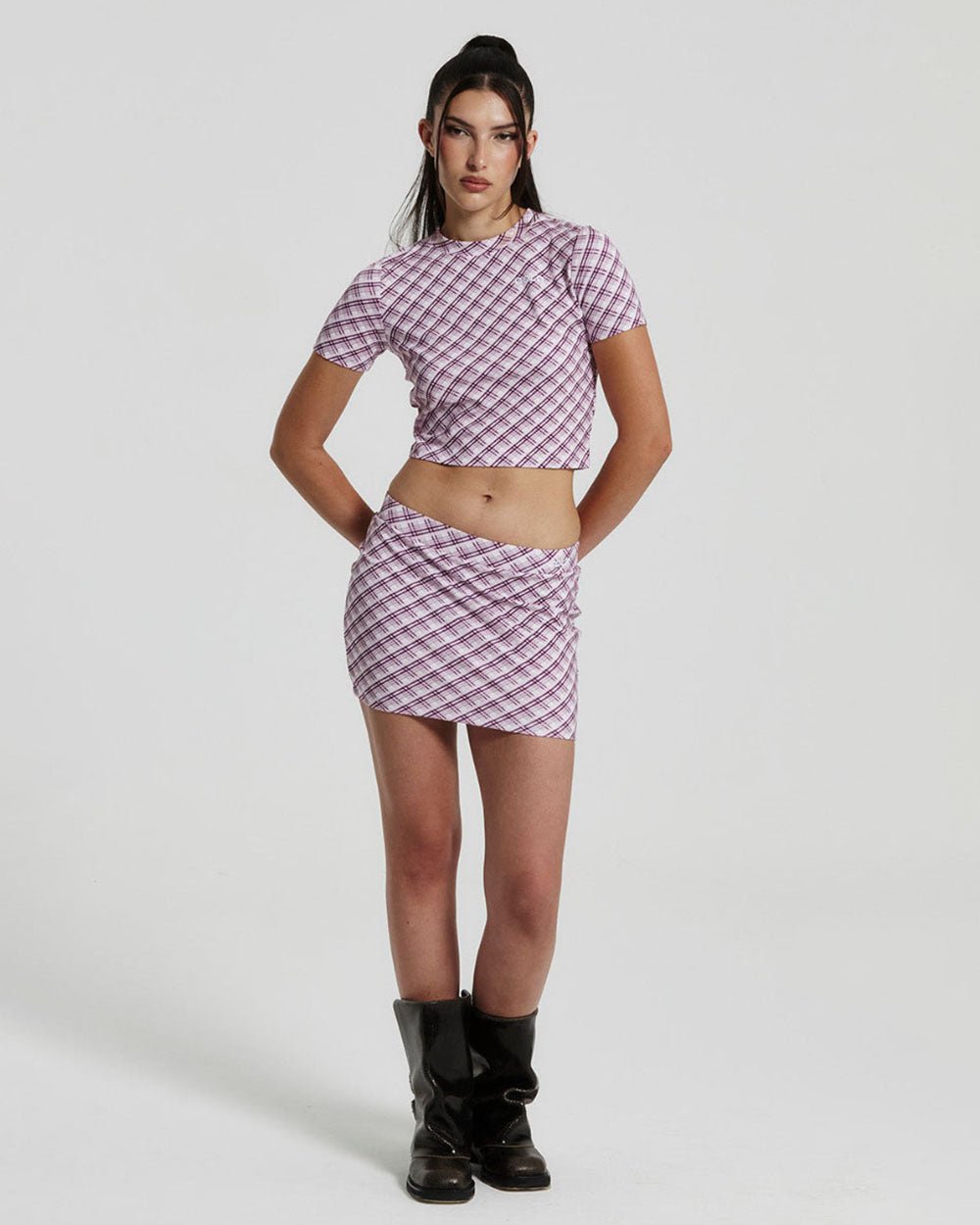 CAMISETA BEBÉ ROMBO ROSA