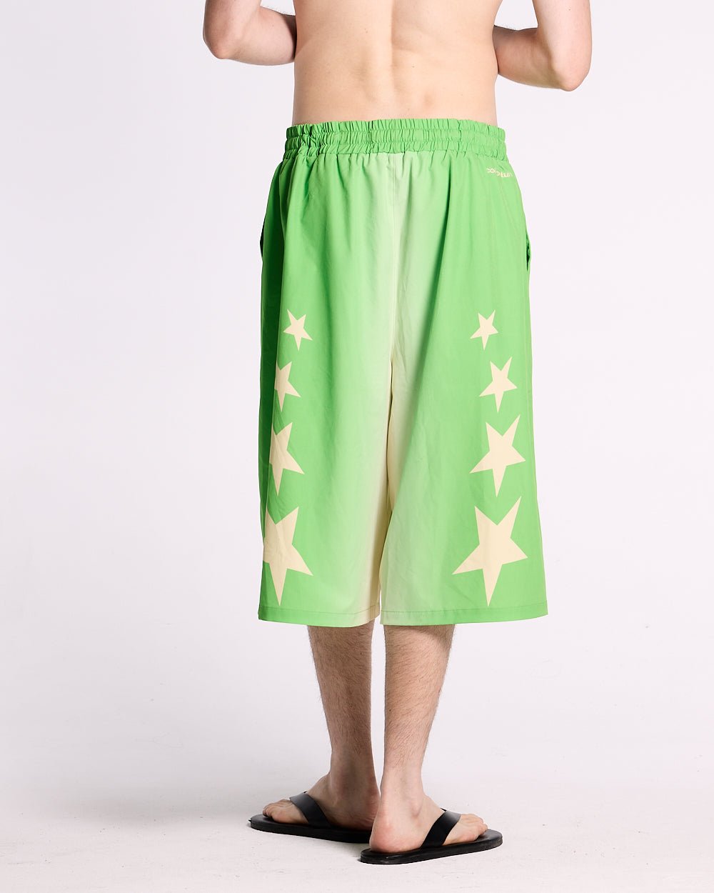 BAÑADORES ANCHOS DE ESTRELLAS VERDE
