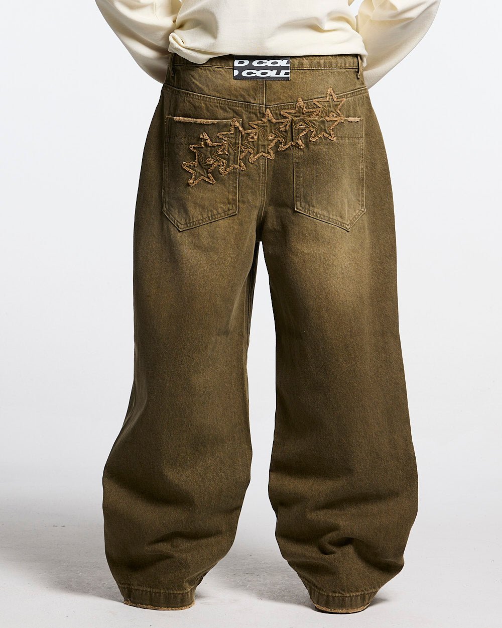 PANTALONES DISTRESS STARS V2 AZUL MARINO