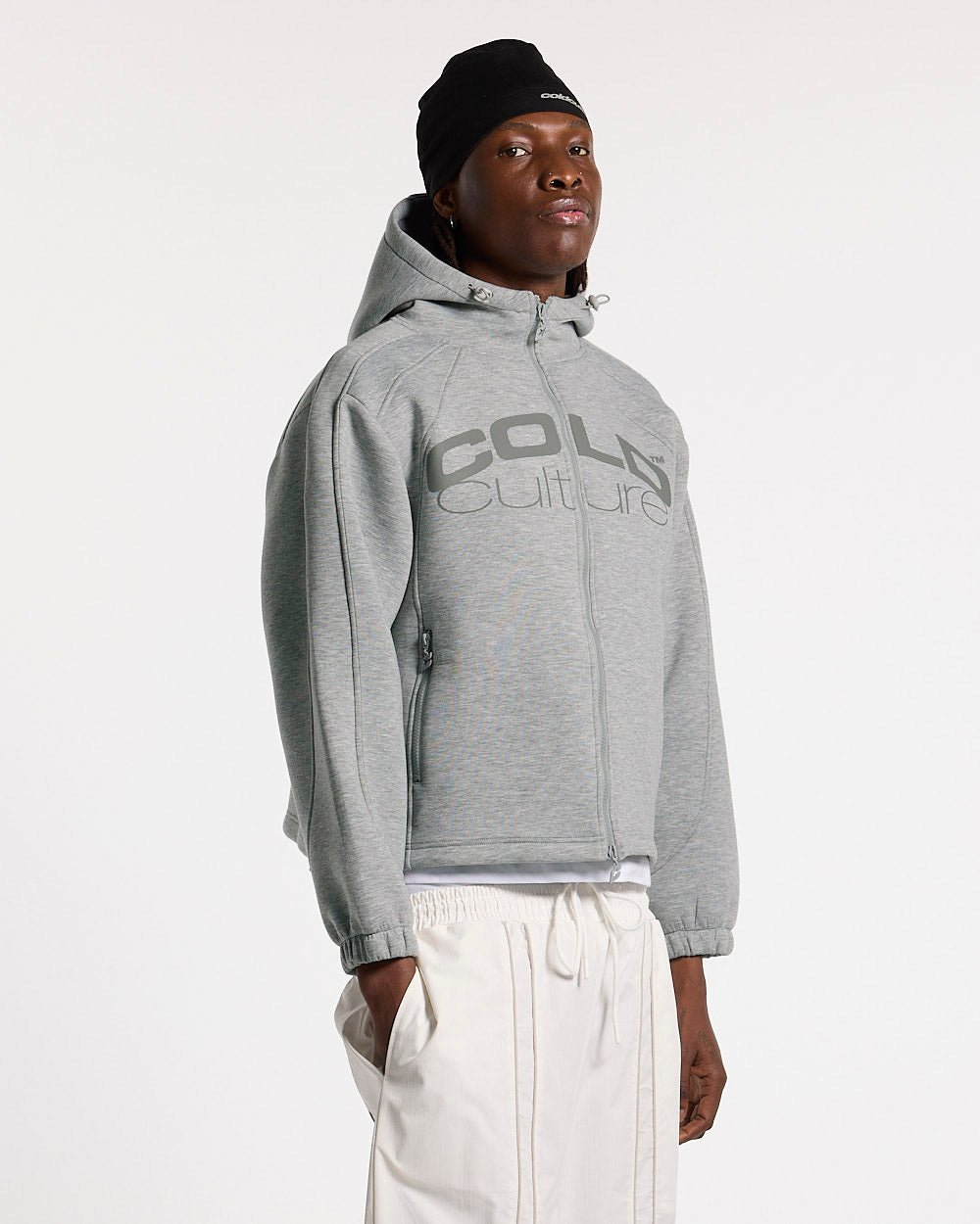SCUBA ZIP HOODIE GRIS