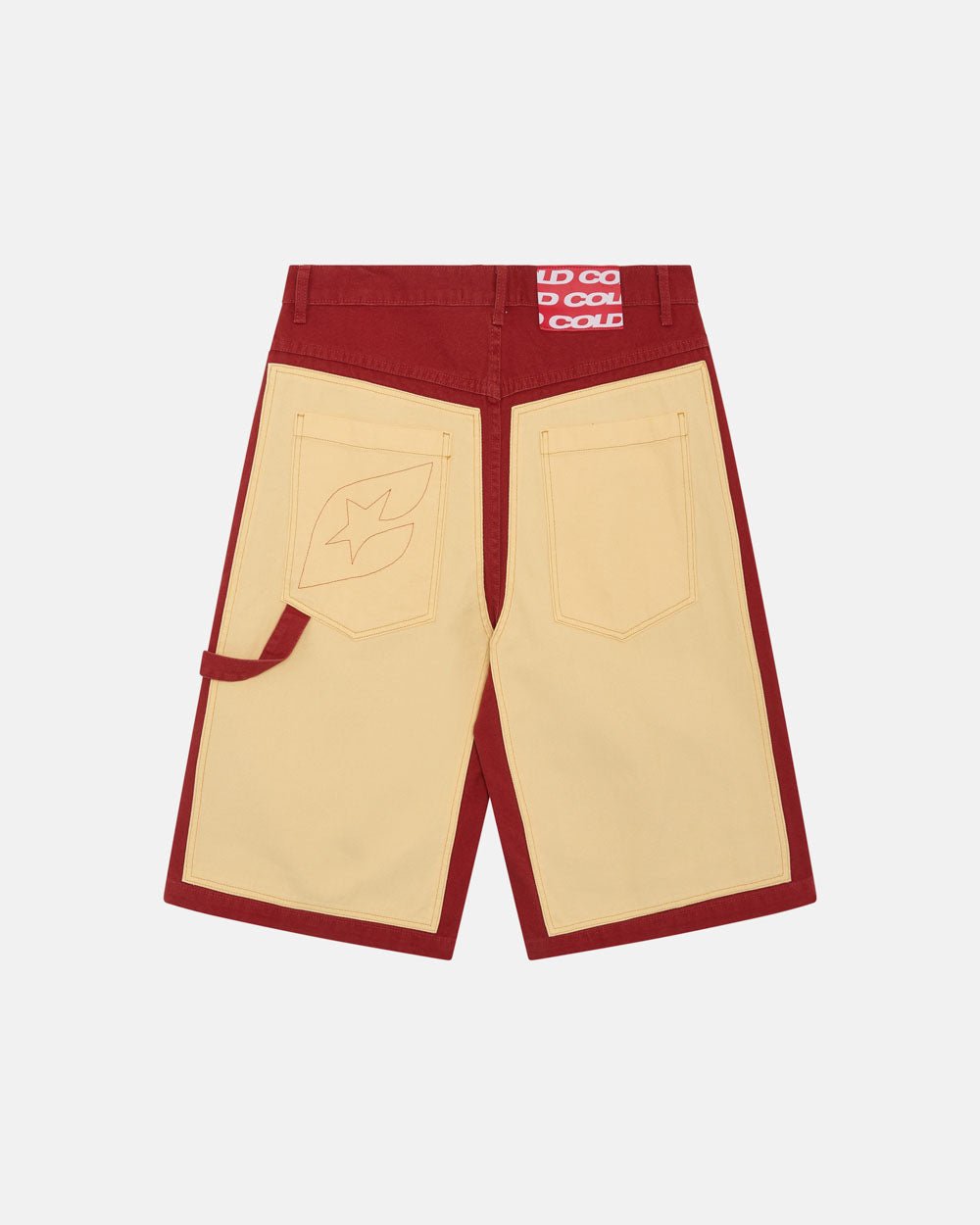 PANTALONES CORTOS CARPINTERO BURDEOS Y VANILLA