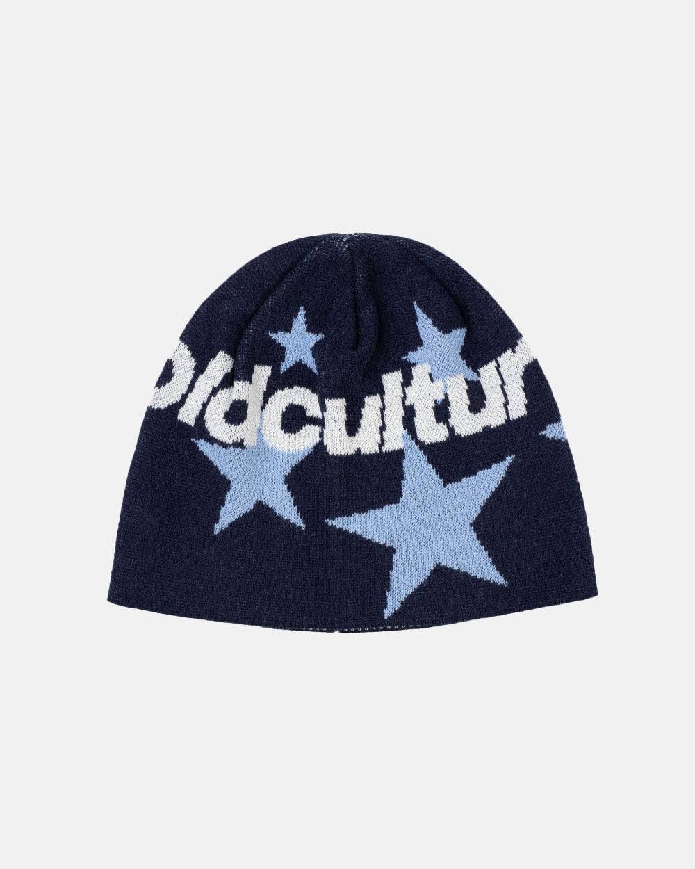 GORRO DE ESTRELLAS CURSIVAS AZUL OSCURO