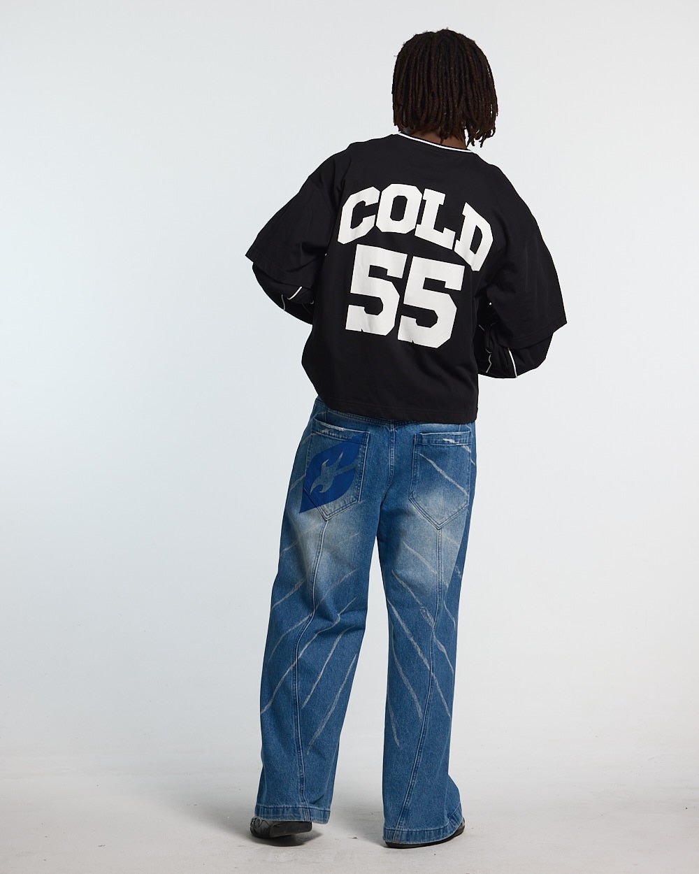 GAME ON CAMISETA LARGA NEGRO