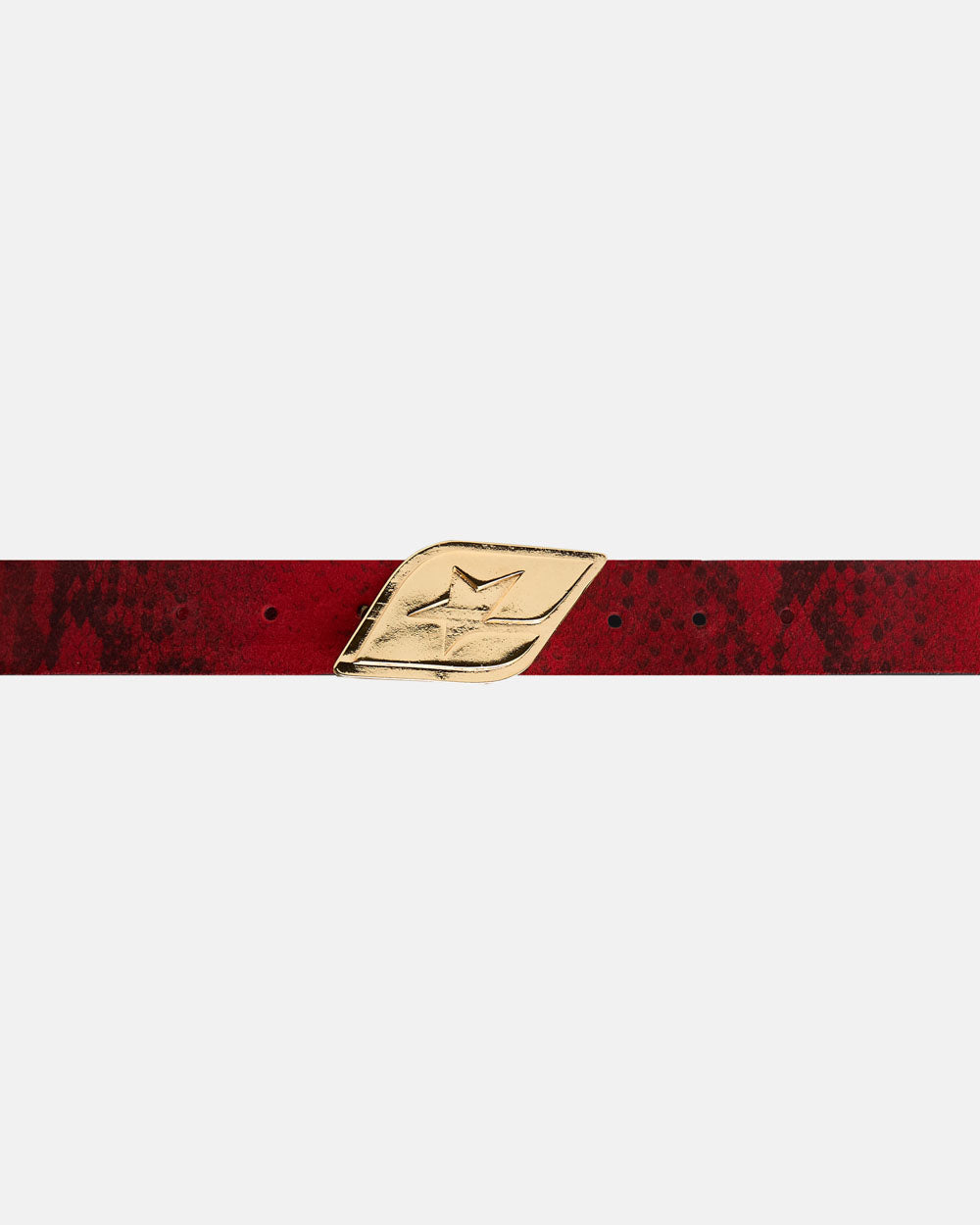 CINTURÓN DE CUERO ORIGINAL ROJO SERPIENTE