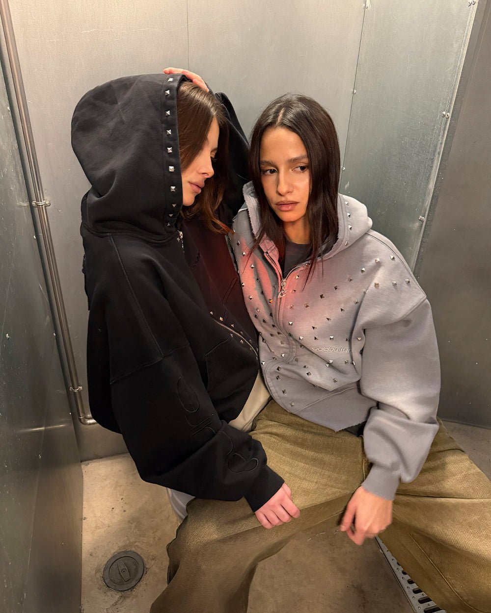 ROYAL ZIP HOODIE ANTARTIC GREY
