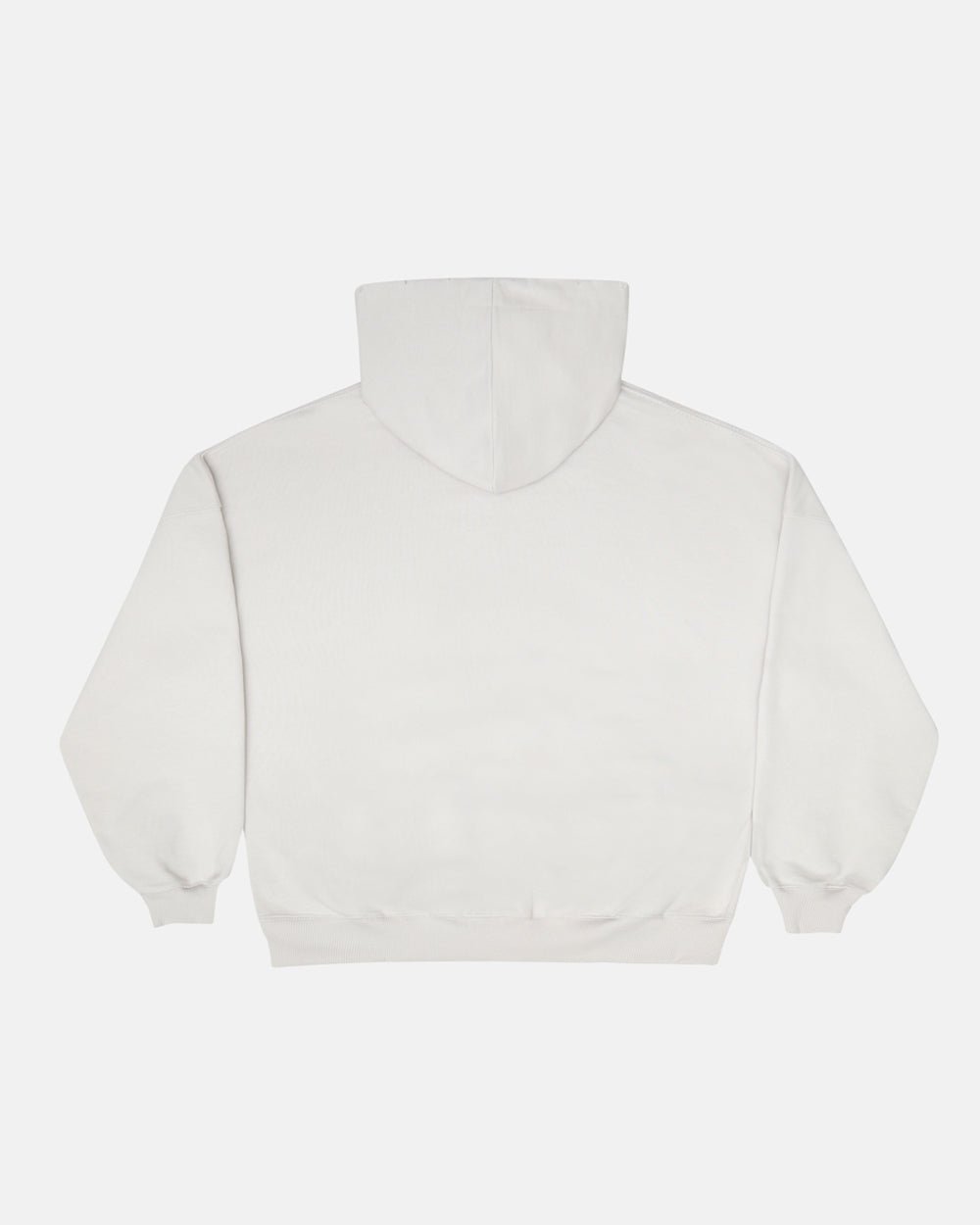 HOODIE CON CIERRE SCRIPT GRIS CLARO