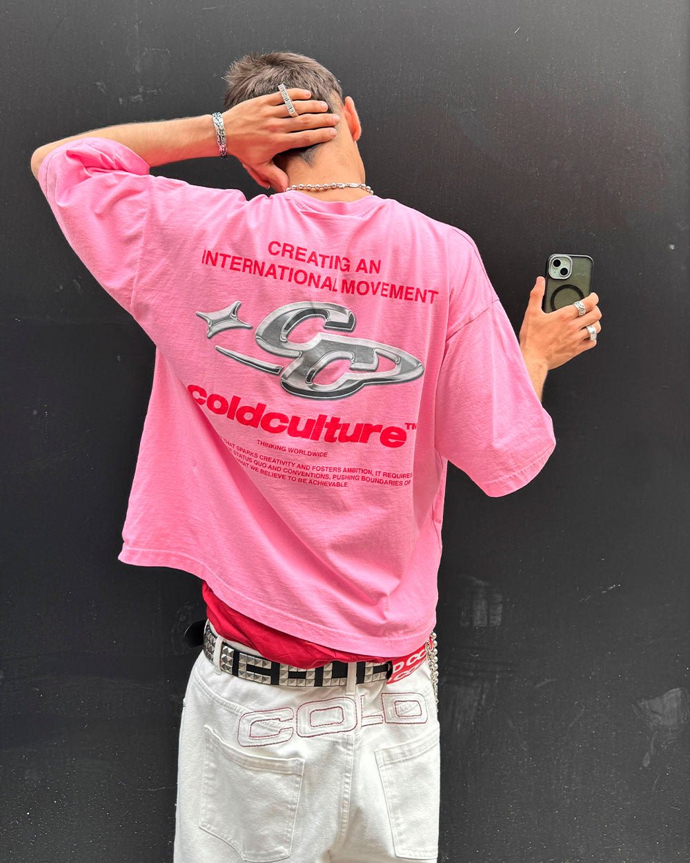 CAMISETA BRILLANTE ROSA