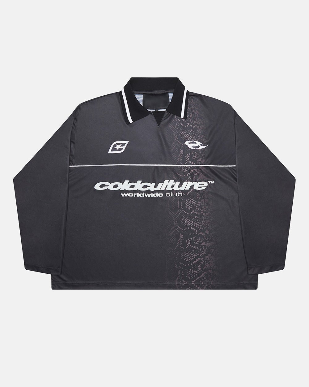 POLERA MAMBA SNAKE DE MANGA LARGA NEGRO