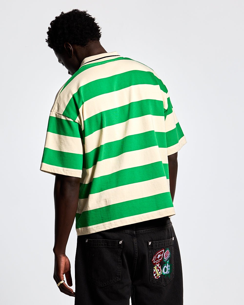 CAMISETA POLO DE BANDAS GRANDES ARCADIAN GREEN