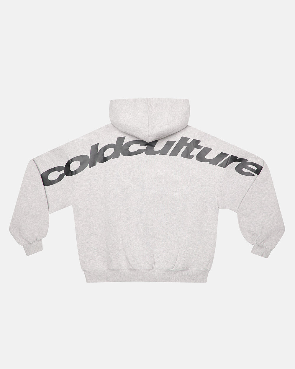 SUDADERA CURVADA GRIS MELANZÓN