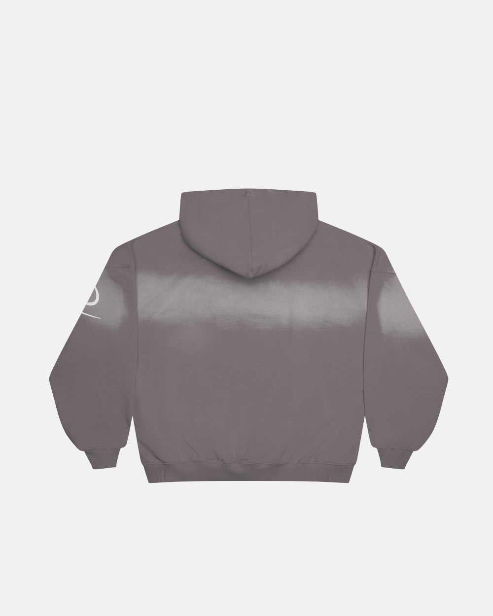 HOODIE CON LETRAS CRUZADAS GRIS