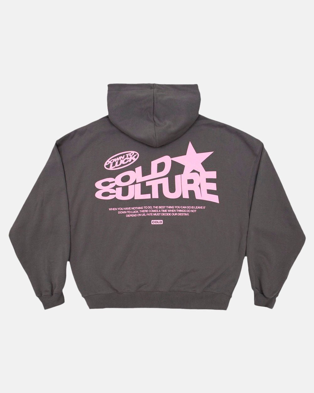 HOODIE DOWN TO LUCK GRIS AHUMADO
