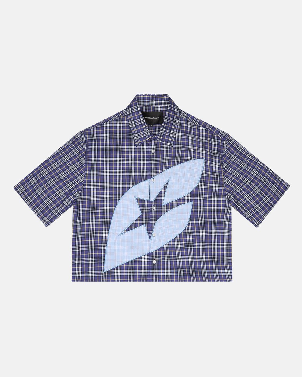 CAMISA TARTAN C AZUL OSCURO