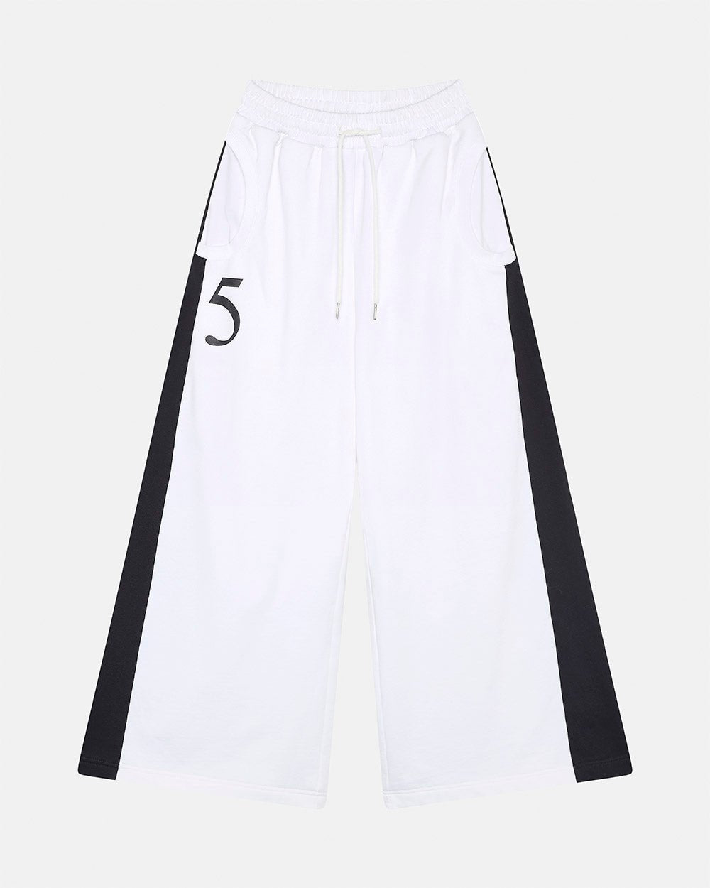 NIA SET PANTALONES DEPORTIVOS BLANCOS Y NEGROS