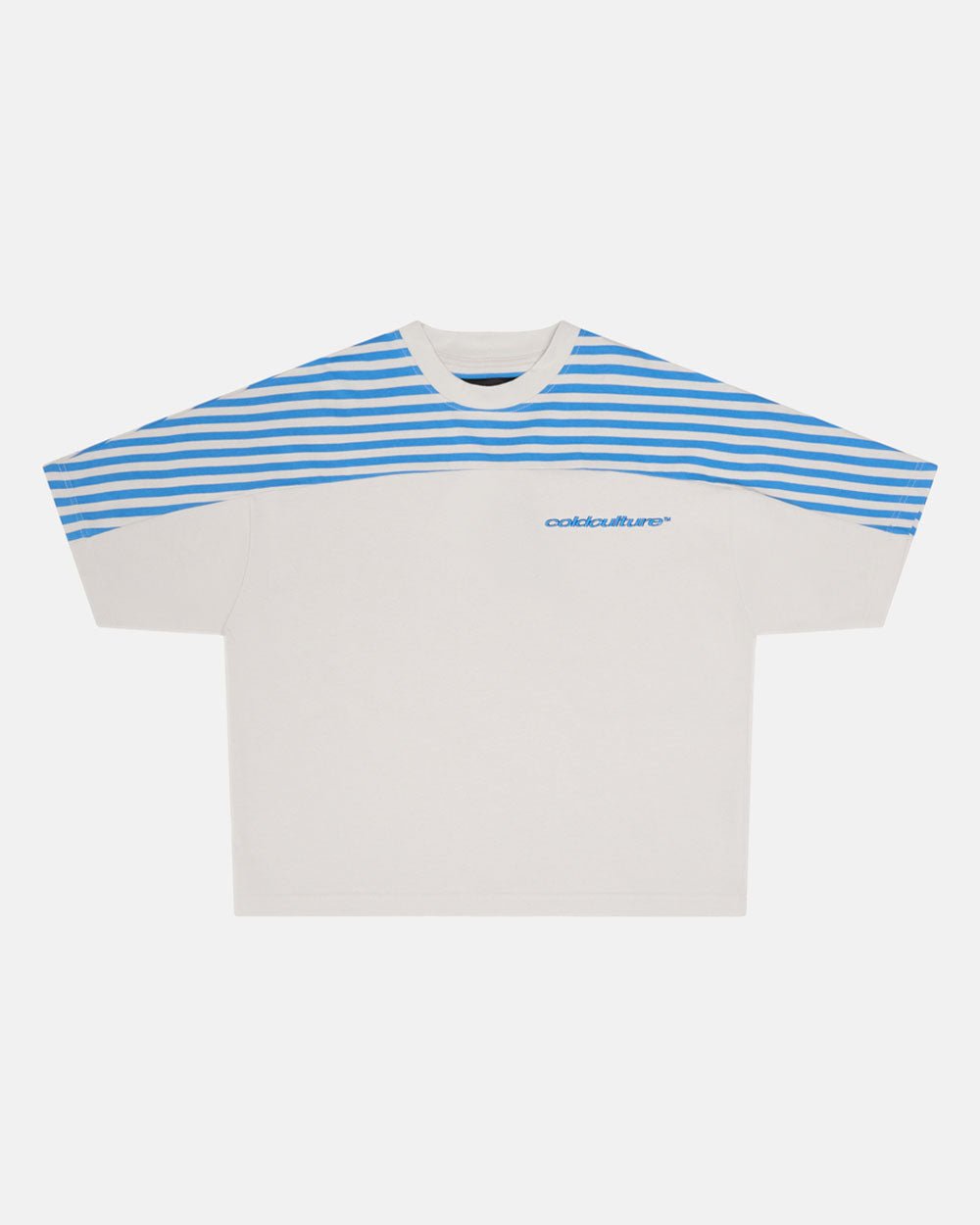 CAMISETA LOLLY MEDIO ESTRIADA GRIS Y AZUL