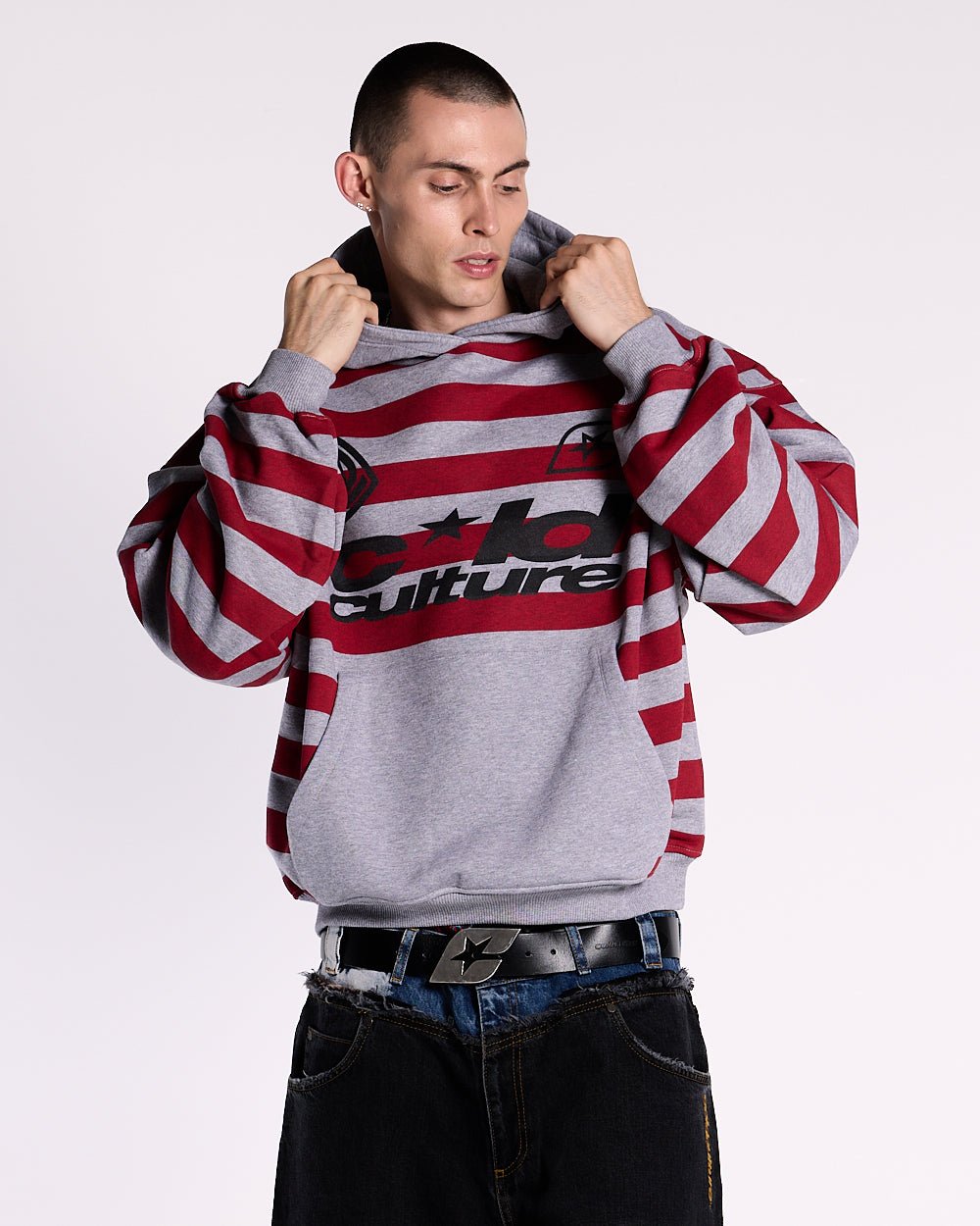 CHALECO DE GOMA HOODIE GRIS