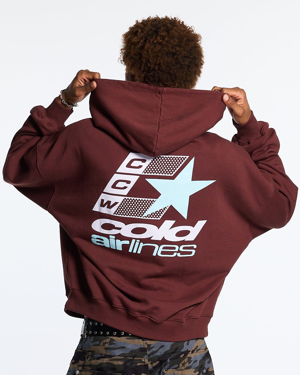HOODIE AIRLINES AMARGO CHOCOLATE