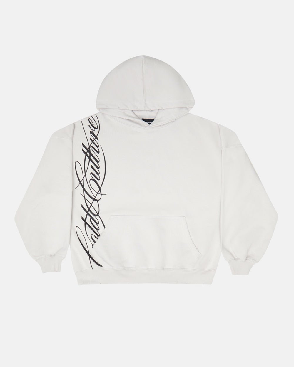 HOODIE SCRIPT COLOR GRIS CLARO