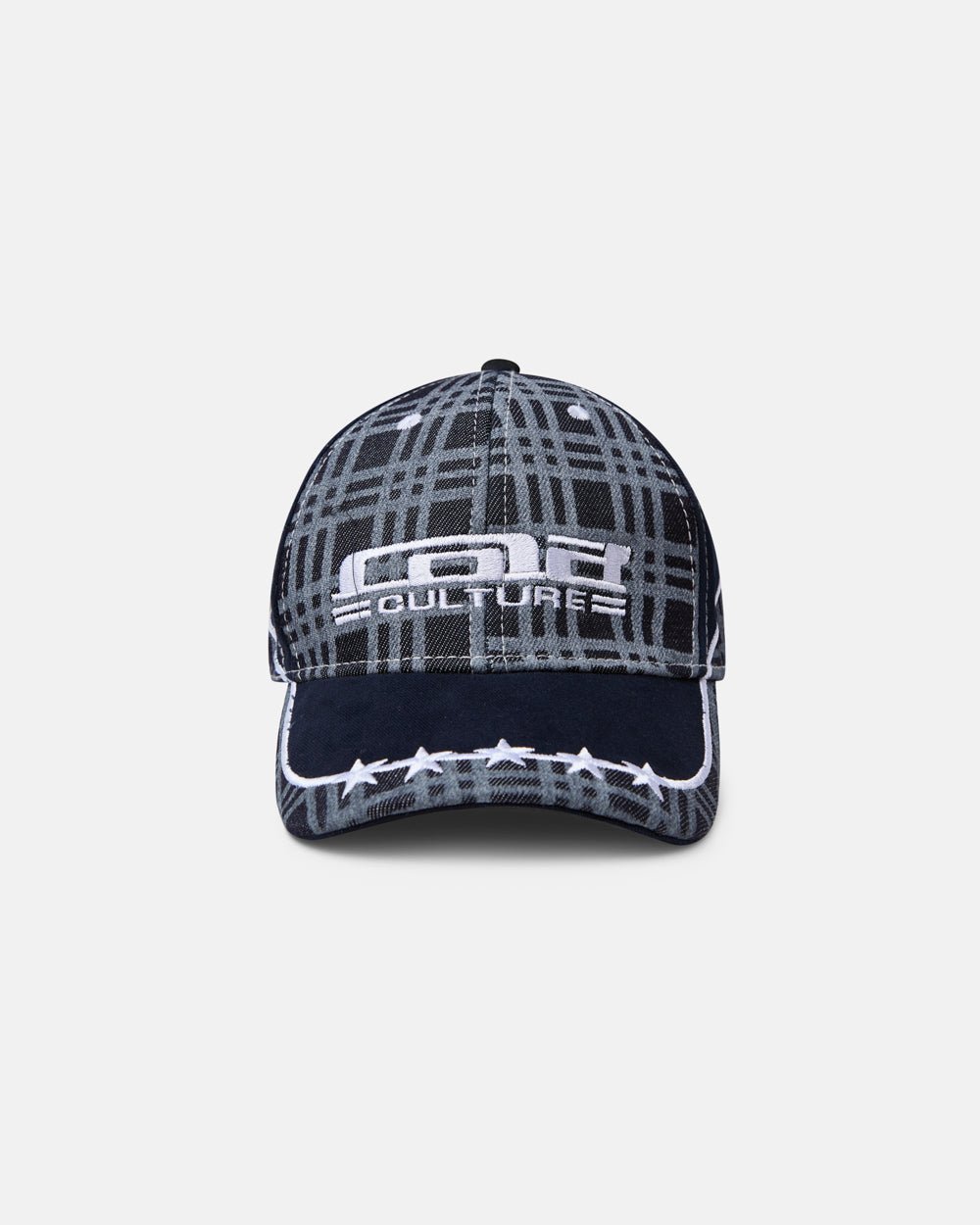 GORRA DE CUADROS AZUL OSCURO