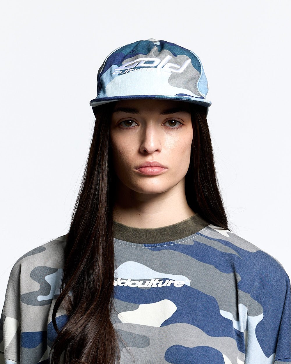 GORRA DE HOCKEY AZUL CAMUFLAJE